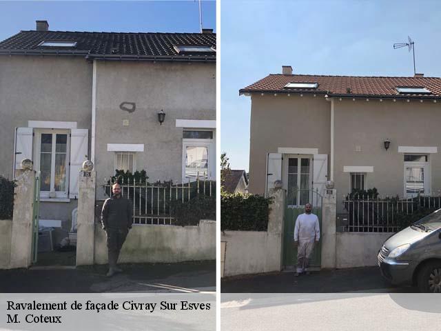 Ravalement de façade  civray-sur-esves-37160 M. Coteux