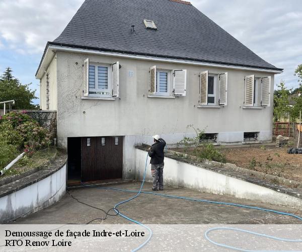 Demoussage de façade 37 Indre-et-Loire  M. Coteux