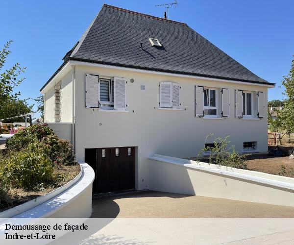 Demoussage de façade Indre-et-Loire 