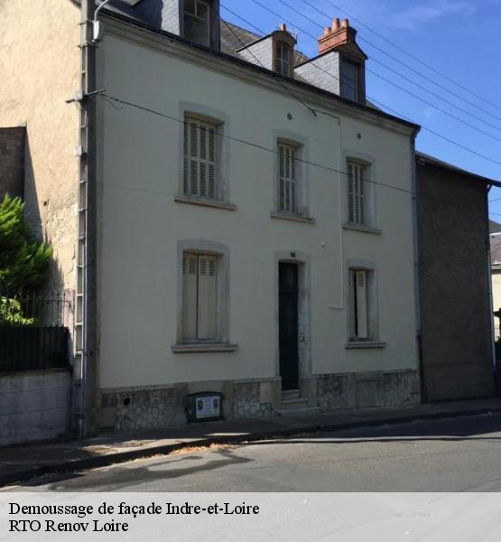 Demoussage de façade Indre-et-Loire 